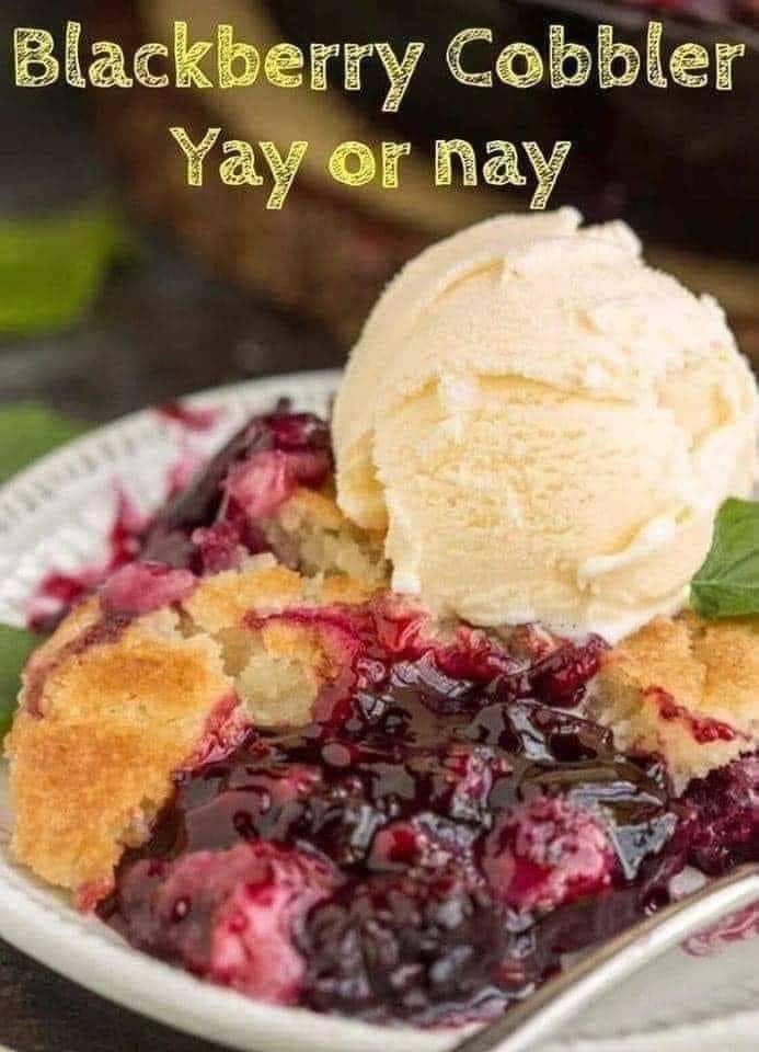 Homemade Blackberry Cobbler