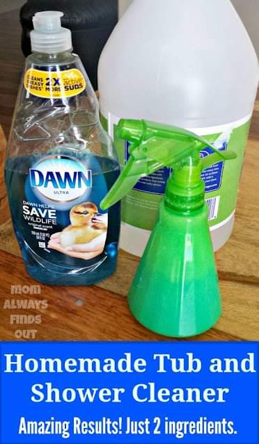 DIY TUB AND SHOWER CLEANER (AMAZING RESULTS, JUST 2 INGREDIENTS!)