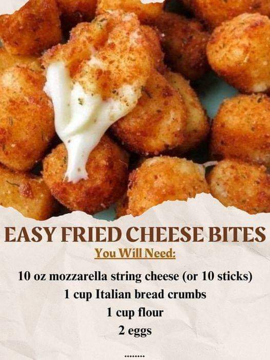 EASY FRIED CHEESE BITES