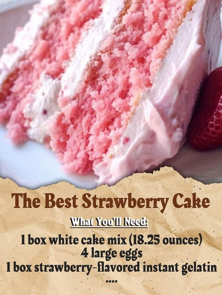 Heavenly Strawberry Cake