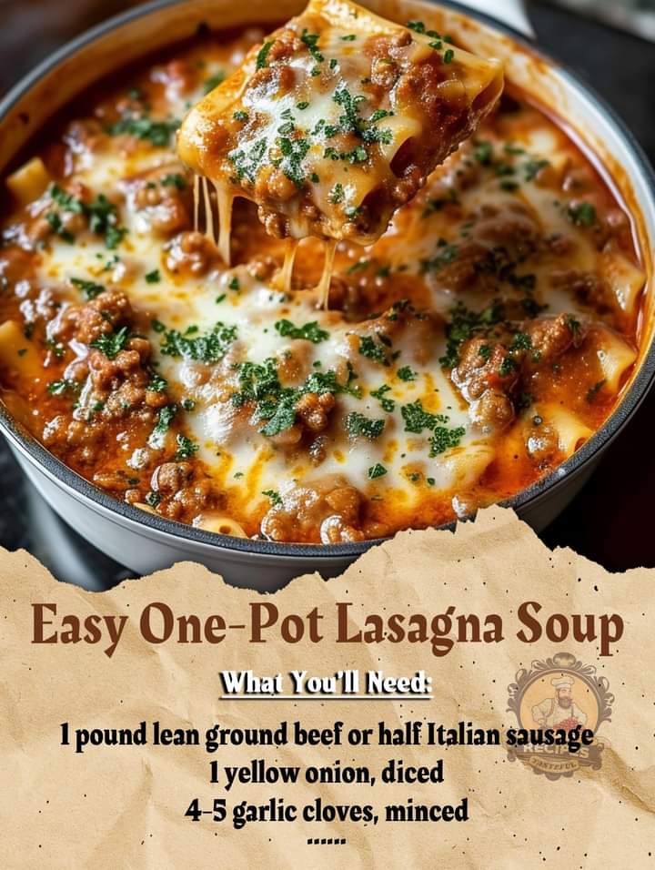 Easy One-Pot Lasagna Soup