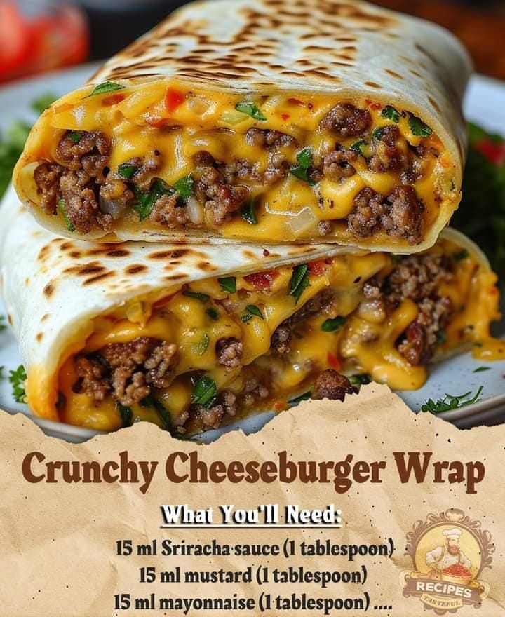 Crunchy Cheeseburger Wrap