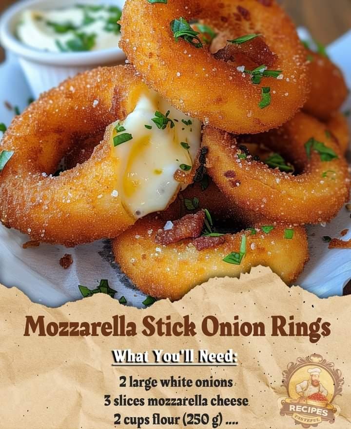 Mozzarella Stick Onion Rings